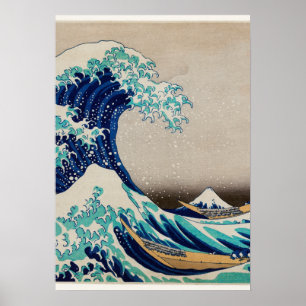 Poster La Grande Vague de Kanagawa de Katsushika Hokusai