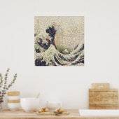 Poster La Grande Vague De Melon Honeydew Belle OEuvre D'A (Cuisine)