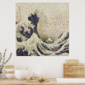 Poster La Grande Vague De Melon Honeydew Belle OEuvre D'A (Cuisine)