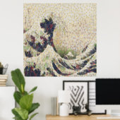 Poster La Grande Vague De Melon Honeydew Belle OEuvre D'A (Bureau à domicile)