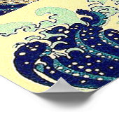 Poster La Grande Vague Trente-six Vues du Mont Fuji (Coin)
