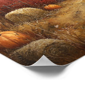 Poster La grange d'automne rustique (Coin)