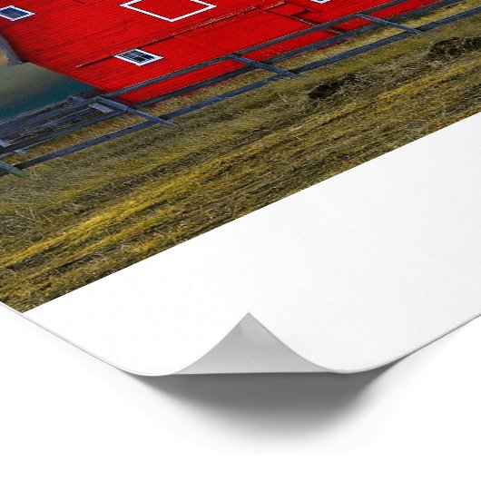 Poster La grange rouge (Coin)