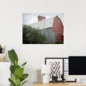 Poster La grange rouge (Bureau à domicile)