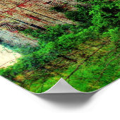 Poster La grange rouge rustique (Coin)