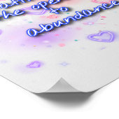 Poster la gratitude est ouverte à l'abondance (Coin)