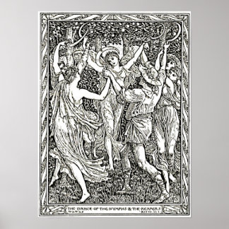 Poster La gravure de la tempête de Shakespeare