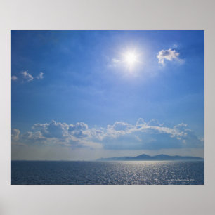 Poster La Grèce, îles de Cyclades, mer Égée