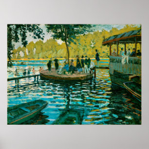 Poster La Grenouillère - Claude Monet - 1869