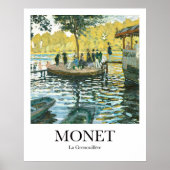 Poster La Grenouillère par Claude Monet (Devant)