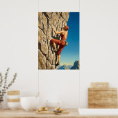 POSTER LA GRIMPEUSE DE ROCHE (Cuisine)