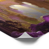 Poster La grotte d'Amethyst Geodes Art numérique (Coin)
