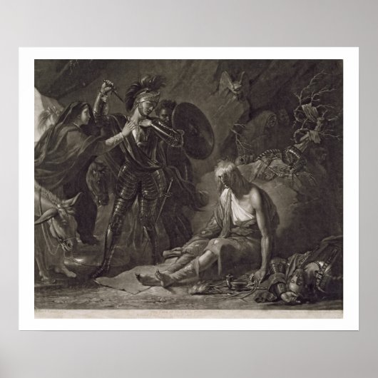 Poster La grotte du désespoir, de Spenser, gravée par Val (Devant)
