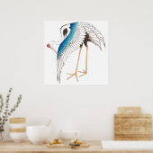 Poster La grue de Hokusai (Cuisine)