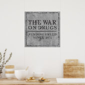 Poster La Guerre contre la drogue La cupidité du financem (Cuisine)