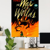 Poster La Guerre des Mondes 1953 Sortie théâtrale (Bureau à domicile)