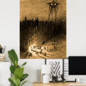 Poster La Guerre Des Mondes La Foule Écoulée (Bureau à domicile)