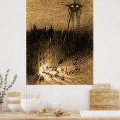 Poster La Guerre Des Mondes La Foule Écoulée (Cuisine)