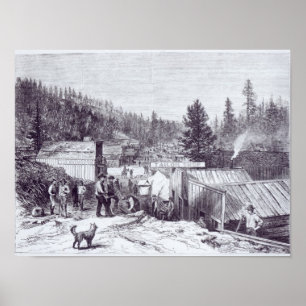 Poster La guerre indienne, ville de bois mort