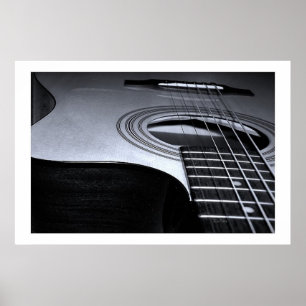 Poster La guitare ficelle BW