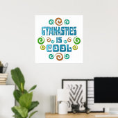 Poster La gymnastique est Cool (Bureau à domicile)