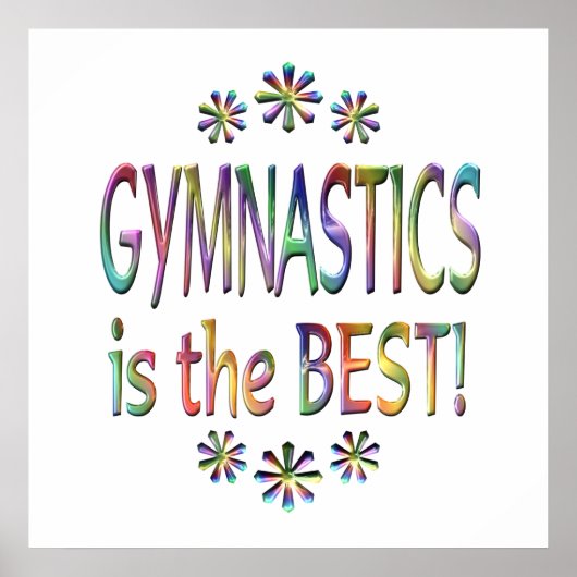 Poster La gymnastique est la meilleure (Devant)