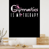 Poster La gymnastique est ma thérapie (Cuisine)