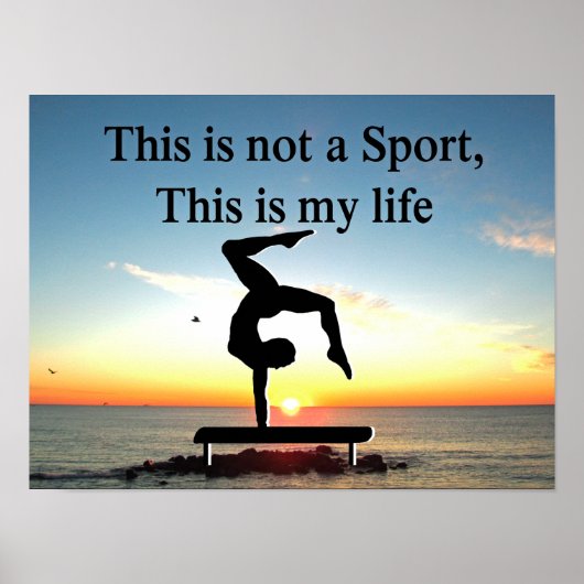 POSTER LA GYMNASTIQUE EST MA VIE (Devant)