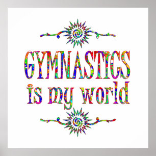 Poster La gymnastique est mon monde