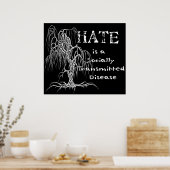 Poster La haine est une MST (Cuisine)
