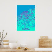 Poster La Havane - Cuba Galaxy City Map (Cuisine)