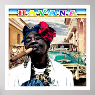 Poster La Havane vintage Cuba