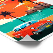 Poster La Havane vintage Cuba (Coin)