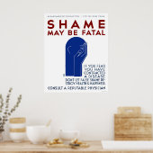 Poster La honte peut être fatale 1937 WPA (Cuisine)