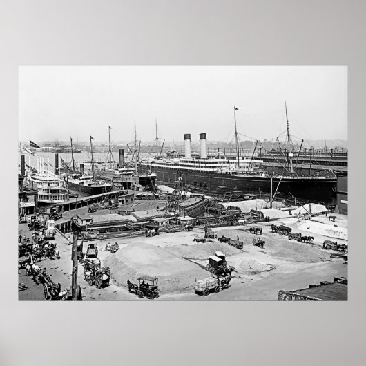 Poster La jetée de la ligne White Star (Devant)