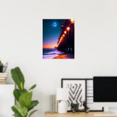 Poster La jetée Lune (Bureau à domicile)