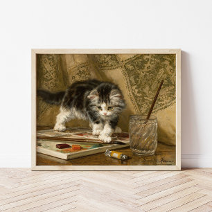 Poster La jeune artiste Henriëtte Ronner-Knip