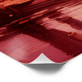 Poster La Jeune Sorcière Rouge Se Trouve Sur La Queue Cas (Coin)