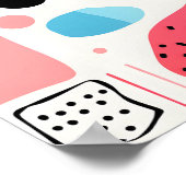 Poster La joie de la couleur - Art Abstrait (Coin)