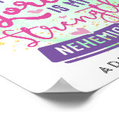 Poster La Joie Du Seigneur Est Ma Force Personnalisée (Coin)