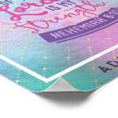 Poster La Joie Du Seigneur Est Ma Force Personnalisée (Coin)