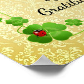 Poster La joie est la forme la plus simple de Gratitude - (Coin)