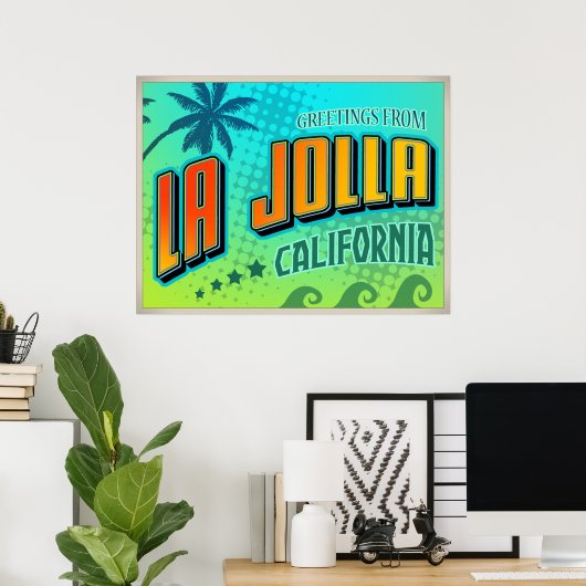poster LA JOLLA (Bureau à domicile)