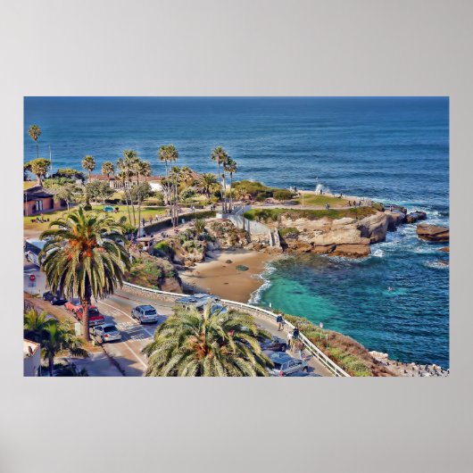 Poster La Jolla Cove van San Diego (Voorkant)