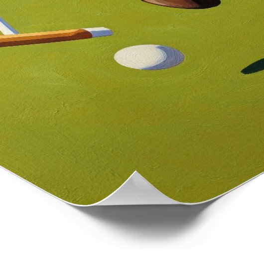 Poster LA JOUEUSE DE POLO (Le Joueur Polo) - Original Ar (Coin)