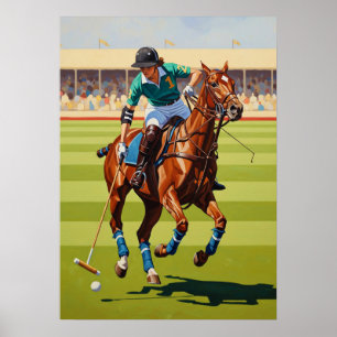 Poster LA JOUEUSE DE POLO (Le Joueur Polo) - Original Ar