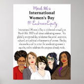 Poster La Journée internationale de la femme est le 8 mar (Devant)