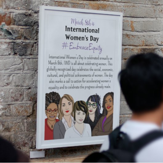Poster La Journée internationale de la femme est le 8 mar