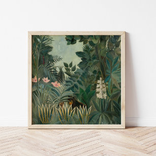 Poster La jungle équatoriale   Henri Rousseau