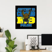 Poster La justice arrive K9 Police (Bureau à domicile)